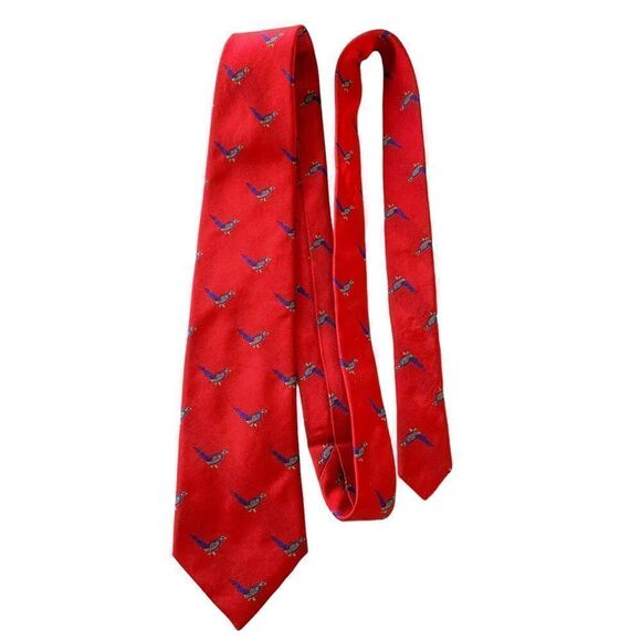 Vintage Burberry Bird Necktie - Picture 2 of 5